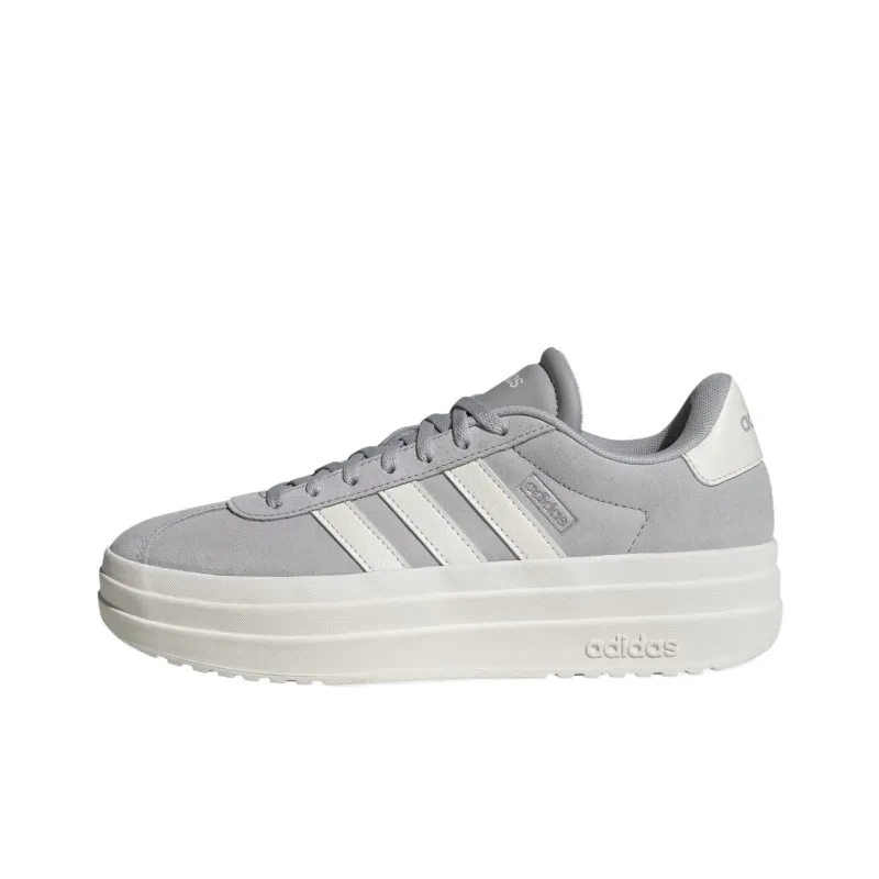 Adidas Neo Vl Court BOLD Cushioning, Wear Resistant Low Top Skateboard Shoes Women's White Gray-0
