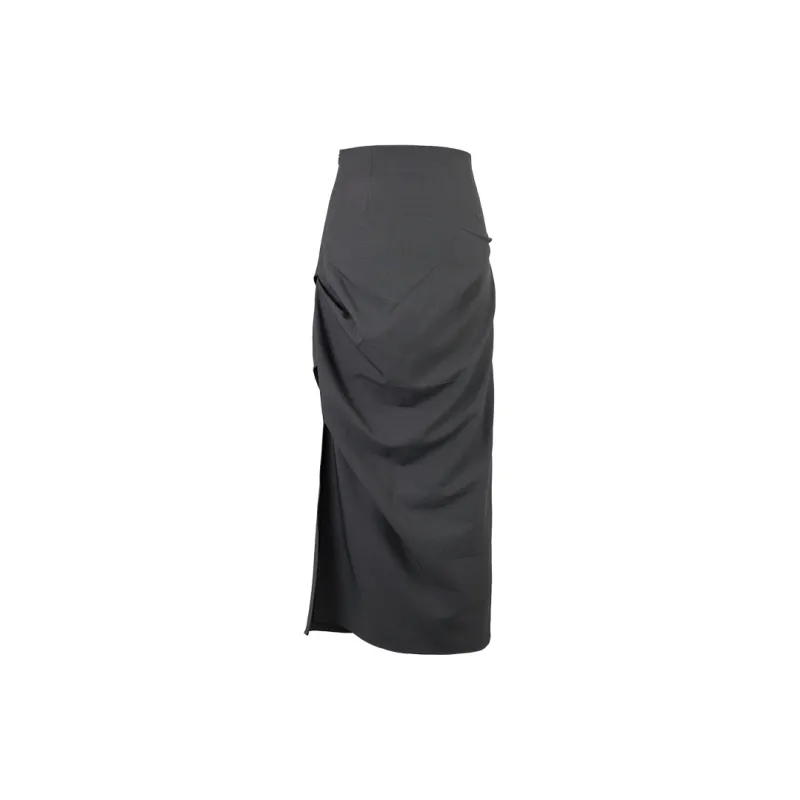THE SEA LIFE Casual Long Skirt Women's Clover Gray-1