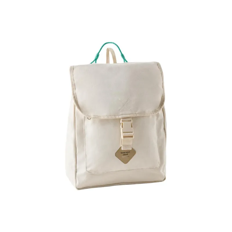 ZARA Cotton Backpack Regular Women's Natural White-2