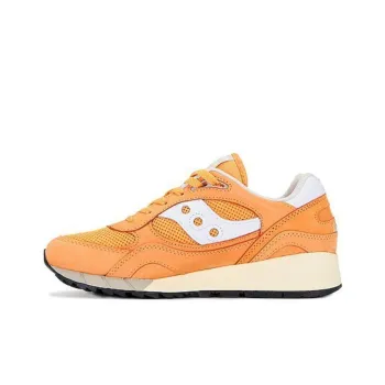 Saucony Shadow 6000 Anti-Slip Wear-Resistant Low-Top Casual Running Shoes Men's Orange White