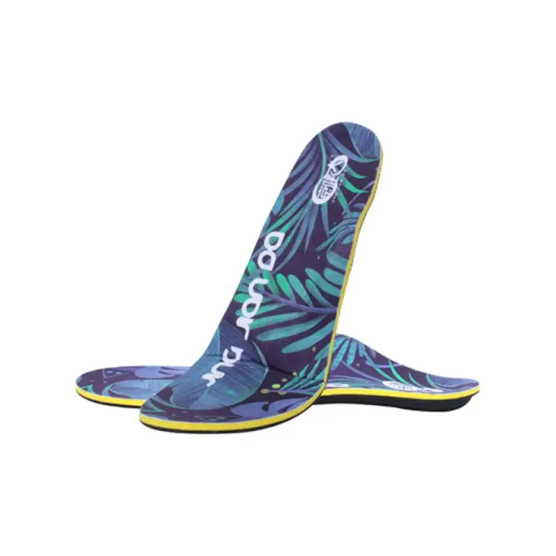Jing Jianda Elastic Fabric Cotton/Latex Arch Support Pad/Soft Wood Foot Arch Support/EVA Insoles Men's Blue-0