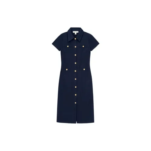 MICHAEL KORS Short-Sleeved Dresses Women's Navy Blue