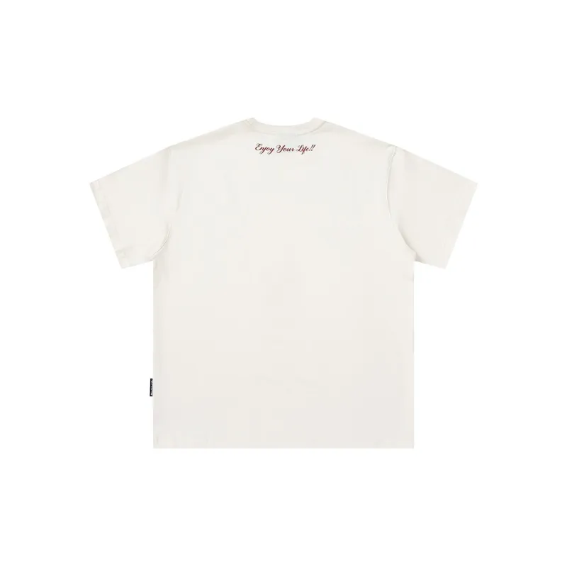 MEDRIA T-Shirts Unisex Ecru-1