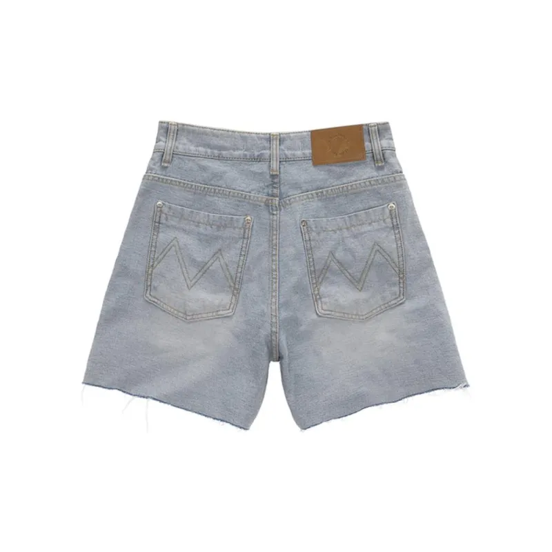 MATIN KIM Denim Shorts Women's Sky Blue-1