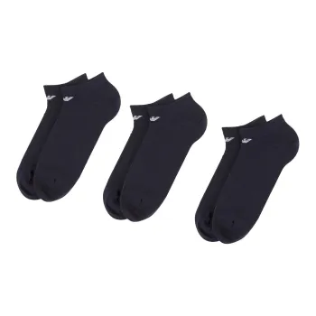 EMPORIO ARMANI Ankle Socks Men's 3 Pack Blue