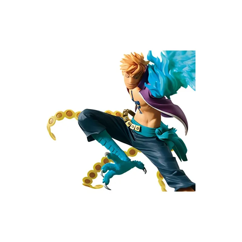 BANPRESTO One Piece Scultures Big BANPRESTO Colosseum 6 Volume 6 Marco Re Run Figure Blue-1