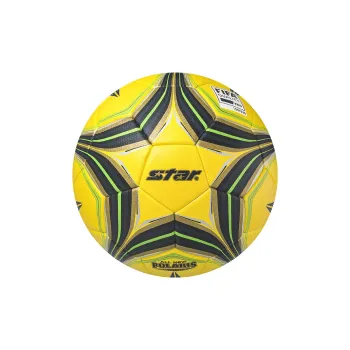 Star Size 5 Ball Soccer PU Seamless Thermal-bonding Unisex Yellow Black