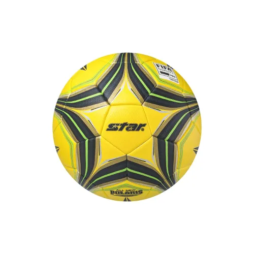 Star Size 5 Ball Soccer PU Seamless Thermal-bonding Unisex Yellow Black