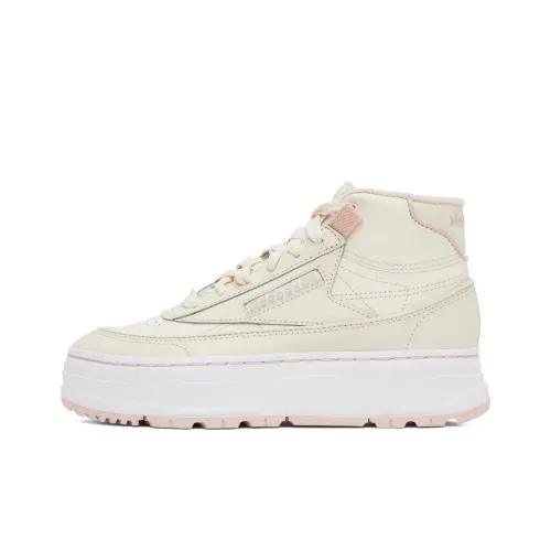 Reebok Club C Running Shoes Women's Low-Top Beige/Pink White