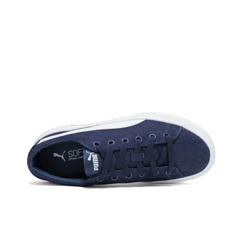 PUMA Kaia Platform Low Top Skateboard Shoes Unisex Blue White-3