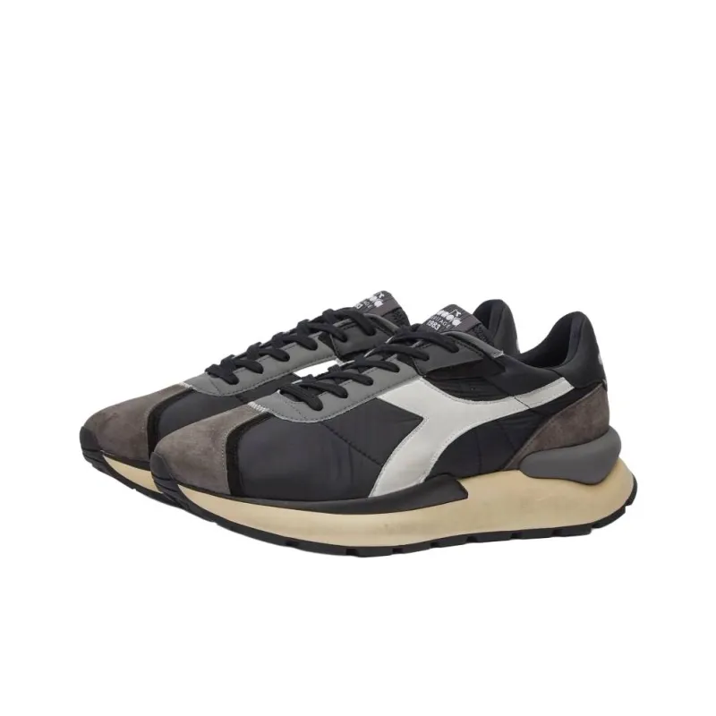 Diadora Heritage Low-Top Casual Shoes Men's Black White-3