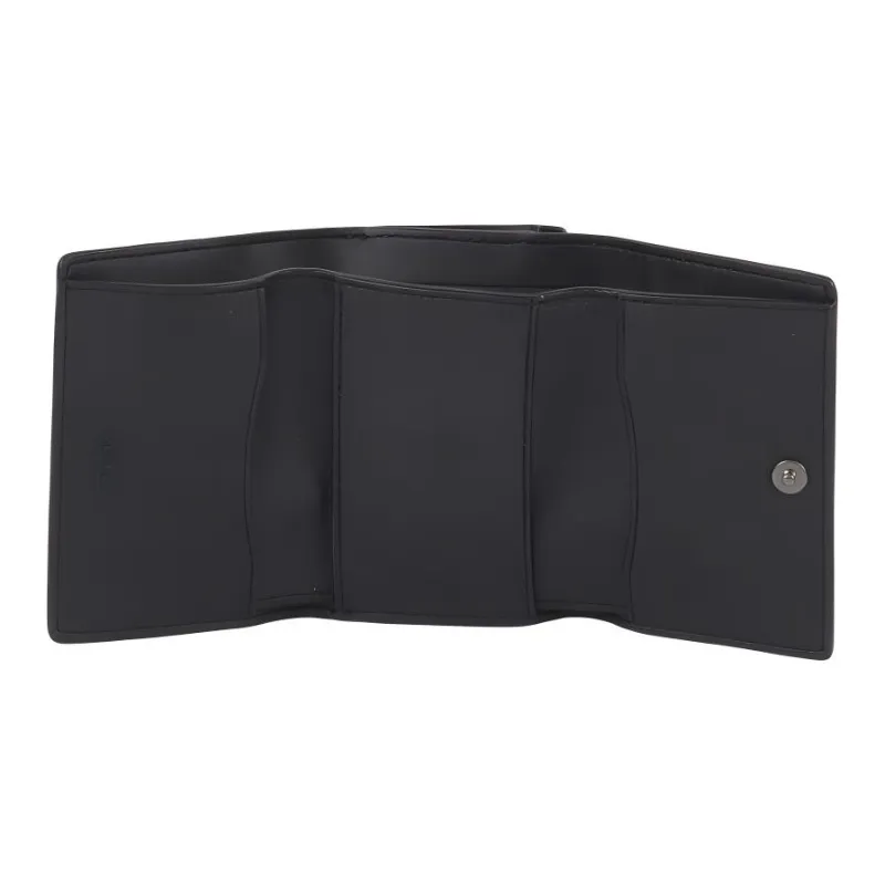 COACH Micro Cow Leather Wallet Mini Women's Black Copper & Black-4
