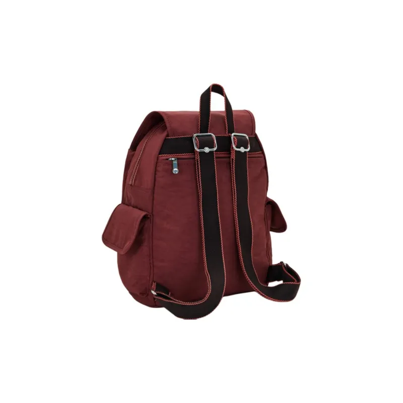 Kipling Polyamide Backpack Small Size Women's Flame Red-2
