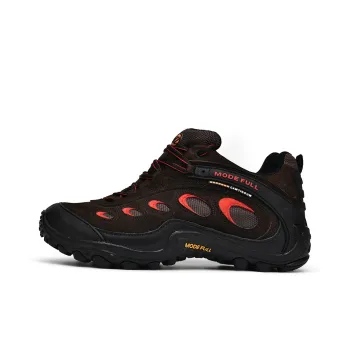 MODE FULL Cushioned Anti Slip Wear Resistant Waterproof Breathable Lightweight Low Top Hiking Shoes Men's