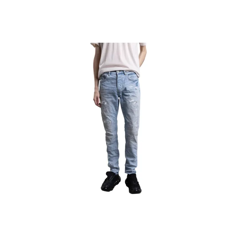 PURPLE BRAND Distressed Low rise Skinny Jeans-1