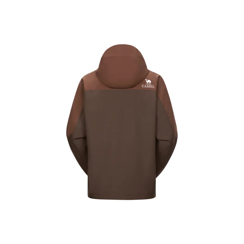 CAMEL Outdoor Casual Solid Color Multicolor Waterproof Windproof Coat Single Layer Windbreaker Jacket Men's-5