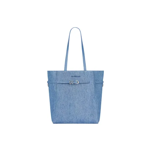 Givenchy Denim Tote Bag Shopping Bag Handbag Small Size Women's Medium Blue
