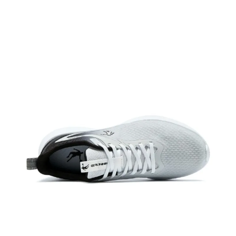 QIAODAN Cushioning And Breathable Low Top Casual Running Shoes Men's Gray-2