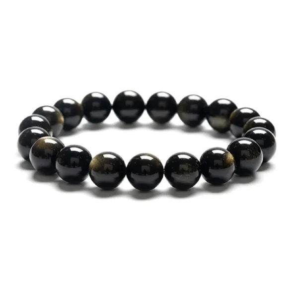 Qiong Yu Obsidian Bracelets Unisex-5