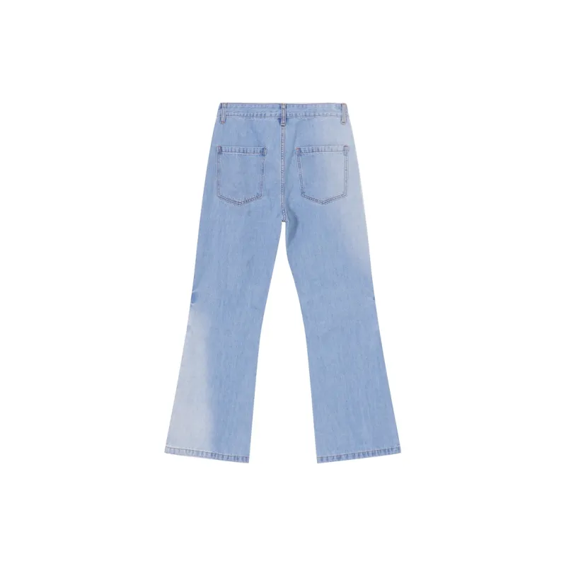 Voguo Relay Bootcut Jeans Unisex Gradient Black-1