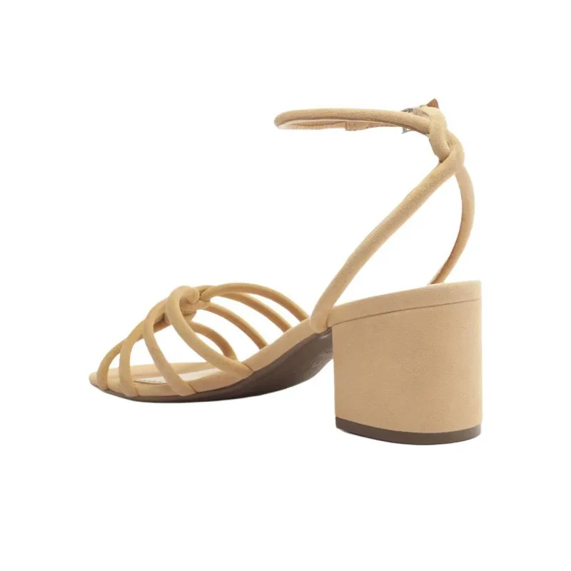 Schutz Rachel Strap Sandals 5.8cm Women's Beige-3