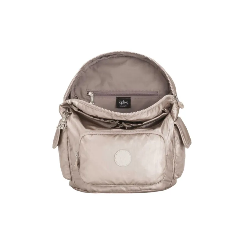 Kipling Polyamide Backpack Trumpets Women's Metallic-2