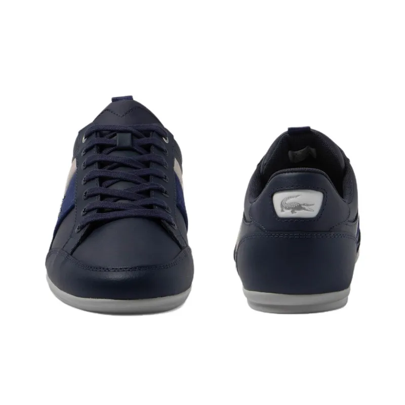 LACOSTE Chaymon Anti-Slip Wear-Resistant Low-Top Casual Shoes Men's Blue-3