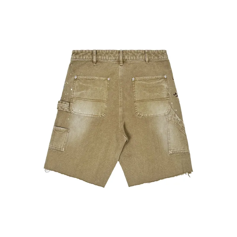 False Perception Cargo Shorts Unisex Khaki-1