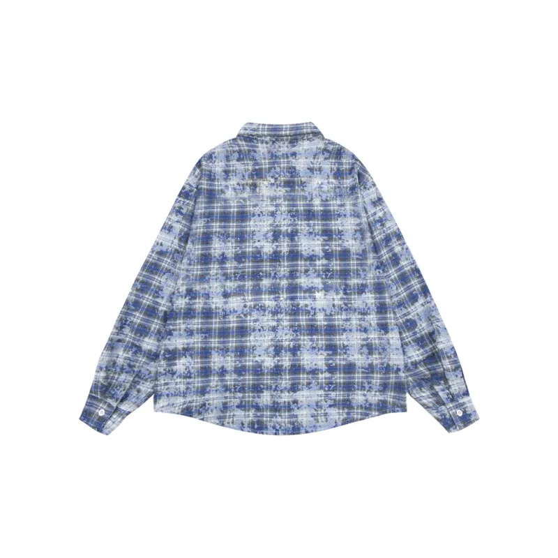 FOASIS Shirts Unisex Blue Plaid-1