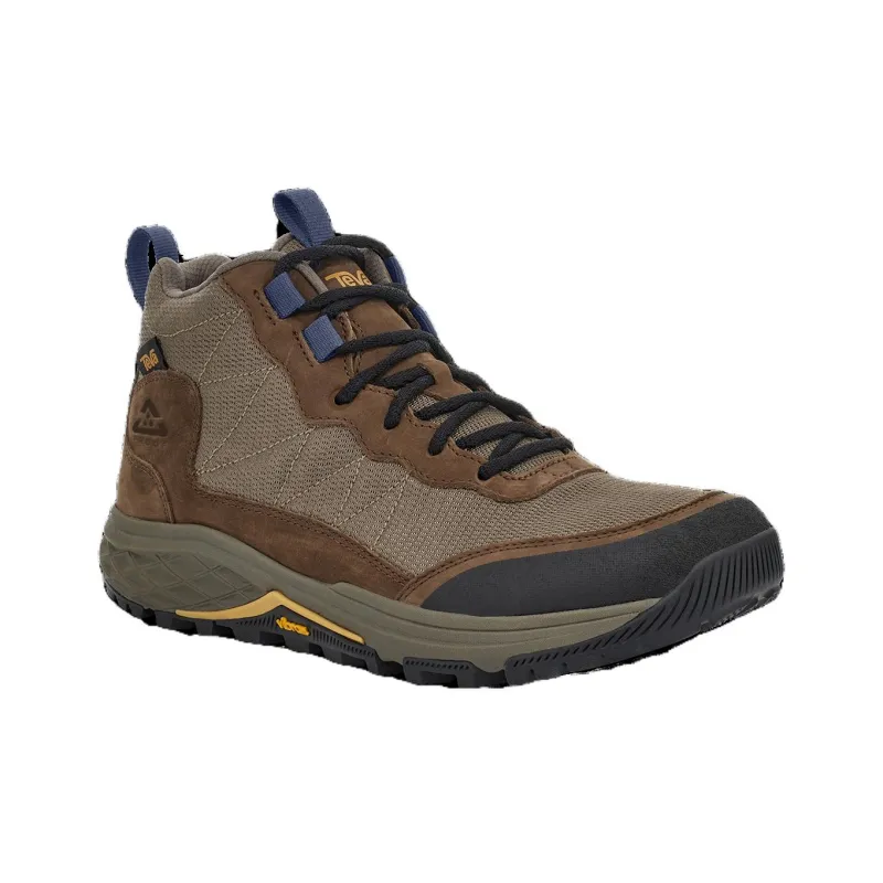 Teva Ridgeview Slip Resistant, Abrasion Resistant, Waterproof, And Breathable Mid Top Hiking Shoes Men's Brown Black-2
