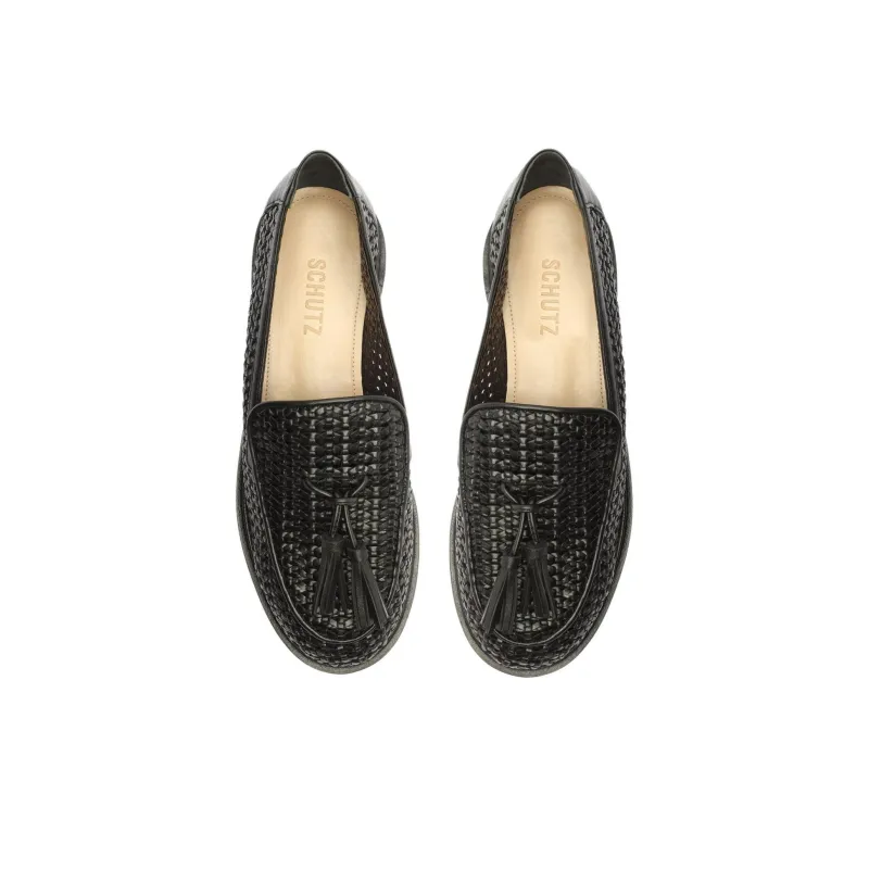 Schutz Hanna Loafers Women's Black-3