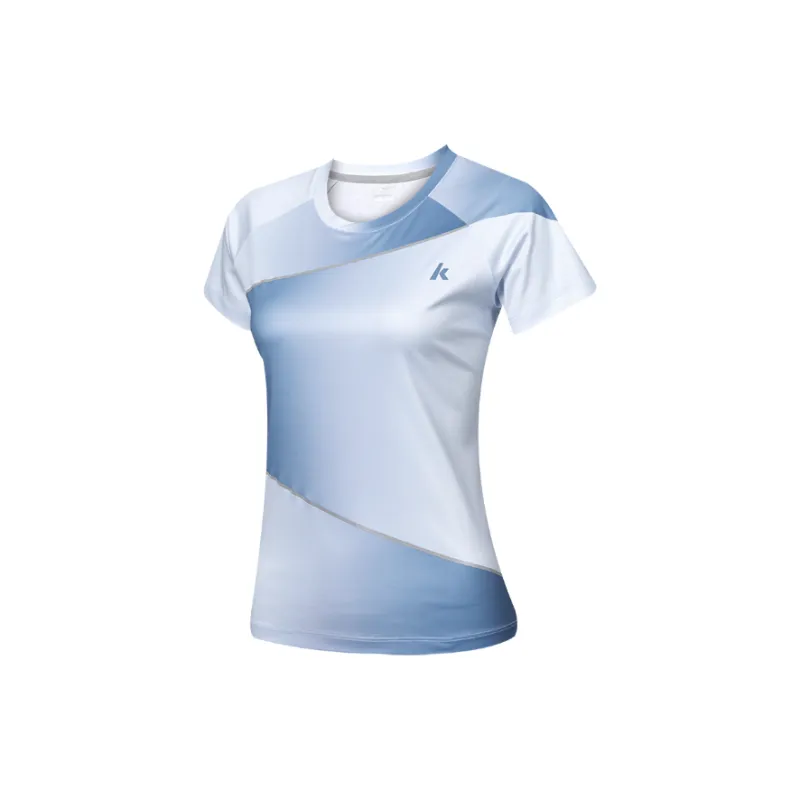 Kawasaki Breathable Quick Dry Short Sleeved Women's Milk Tea Pink-4