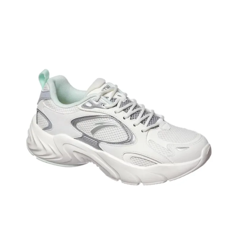 Anta Sports Life Collection Cushioning Low-Top Casual Running Shoes Women's Mudstone Gray-1