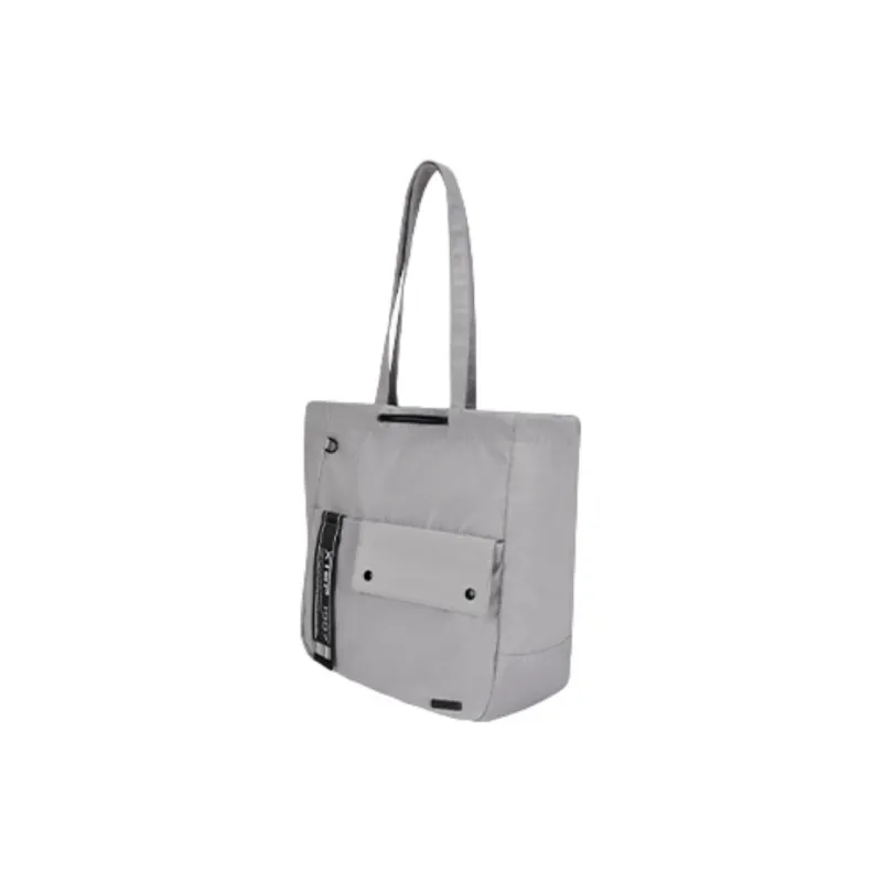 XTEP Textile Fabrics One Shoulder Handbags Unisex Black/Light Gray-6