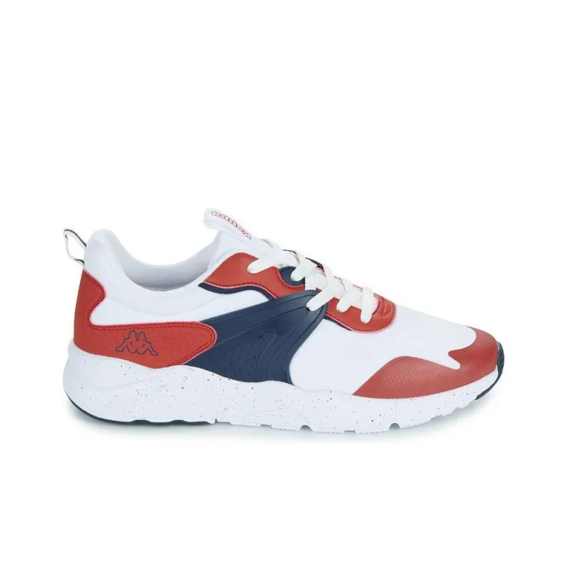 Kappa Anti Slip And Wear Resistant Support Low Top Casual Running Shoes Men's White Red Blue-1