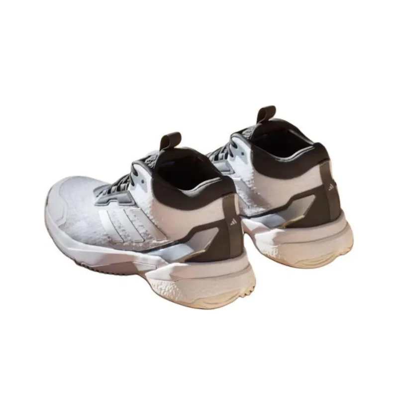 Adidas Crazyflight 5 Mid Indoor Cloud White Silver Metallic Core Black Women's-3