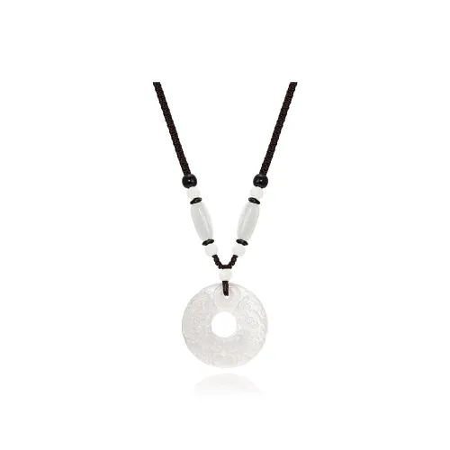 Moon jewelry Jade Necklaces Unisex