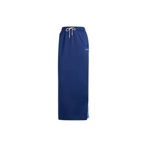 Adidas Originals Casual Long Skirts Women's Dark Blue