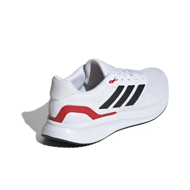Adidas Runfalcon 5 Wide Cloud White Core Black Better Scarlet-3