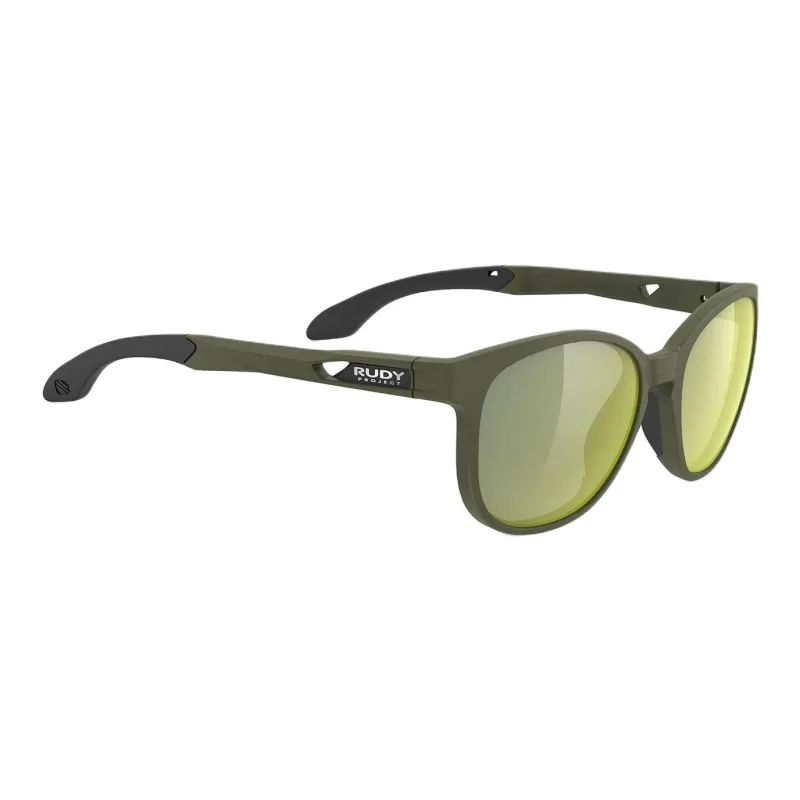 RUDY PROJECT Polyamide Square Sunglasses Unisex Green-1