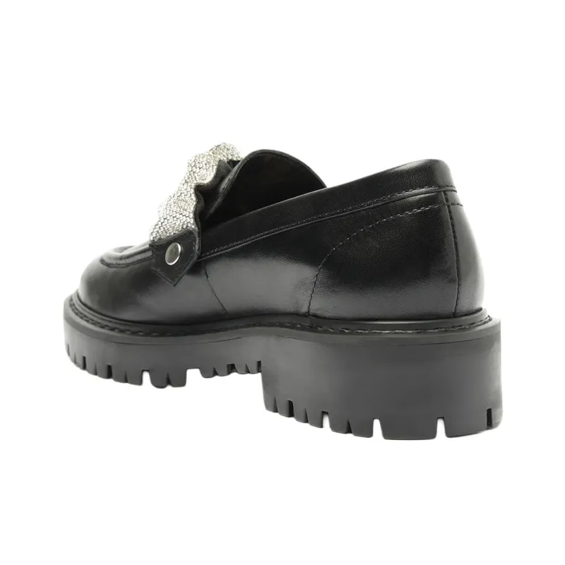 Schutz Manny Loafers 3.6cm Women's Black-3