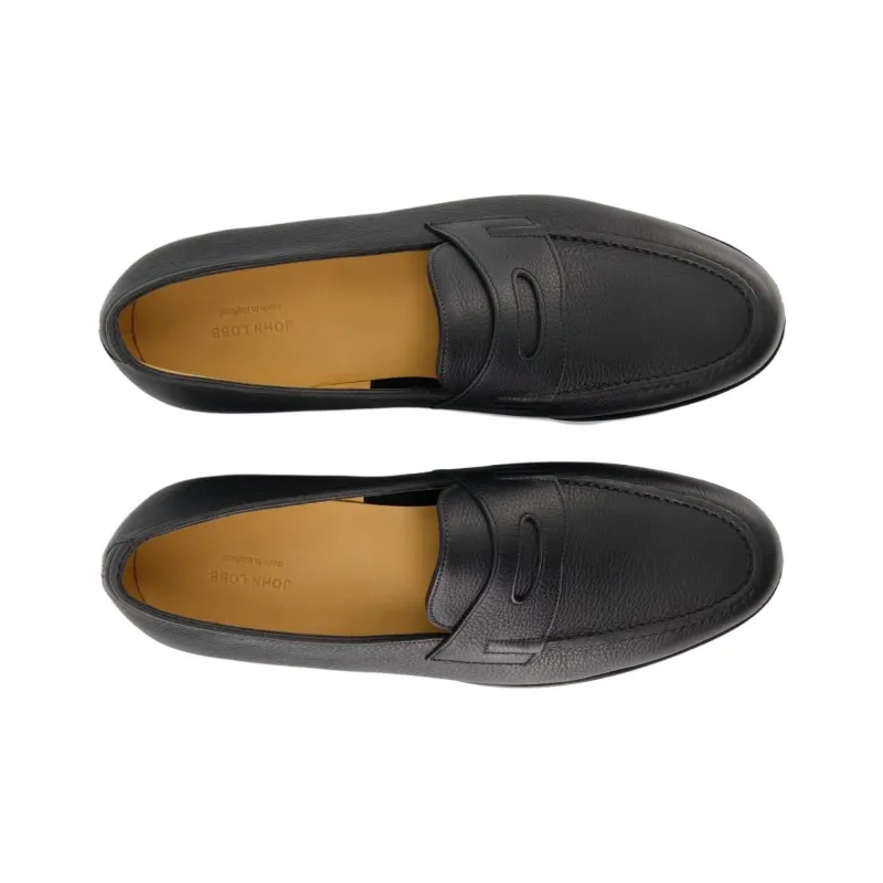 JOHN LOBB Lopez Loafers Men's Black-3