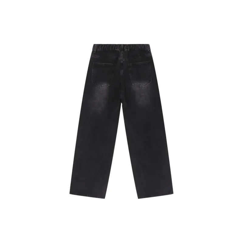 Voguo Relay Loose Fit Straight Fit Jeans Unisex-1