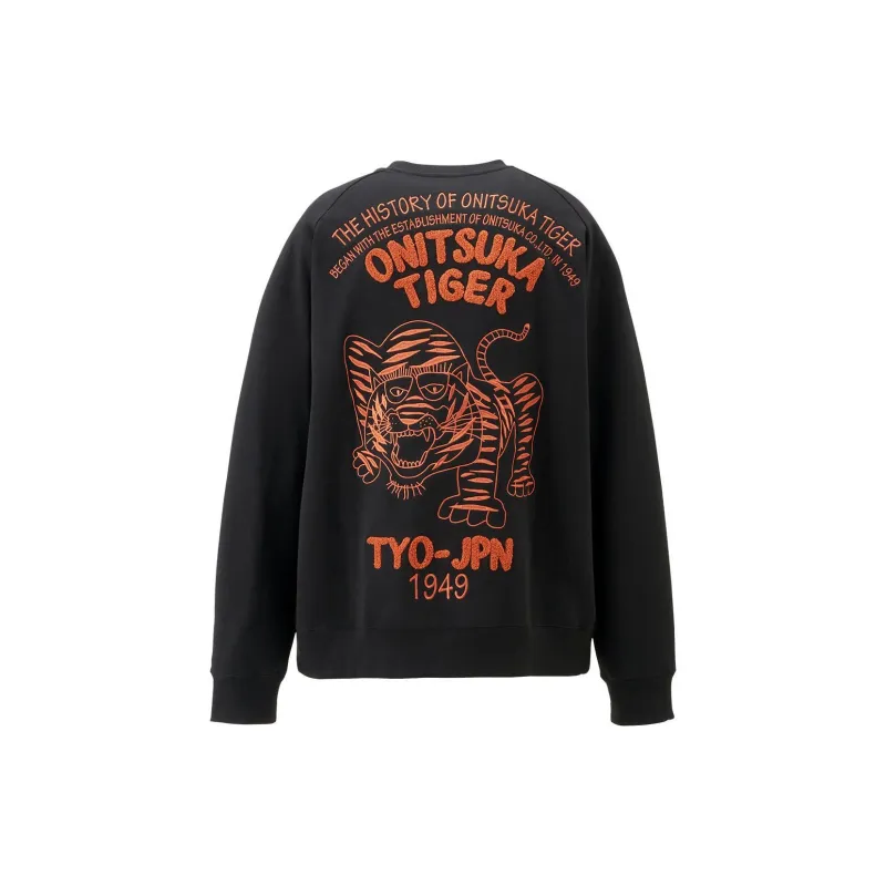 Onitsuka Tiger SWEAT TOP Sweatshirt Unisex Black-1