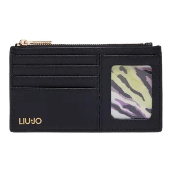 LIU·JO Logo-Stamp Zipped Card Holder