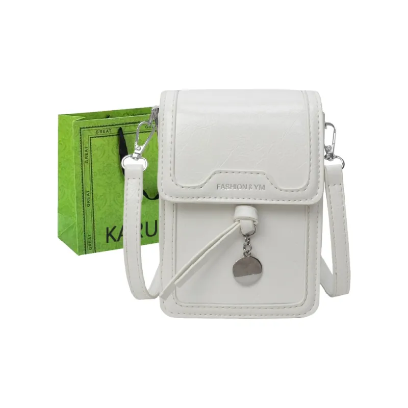 KARUISHA Pu Shoulder Bag, Crossbody Bag Regular Women's Silver/Black/White/Rose Gold-9