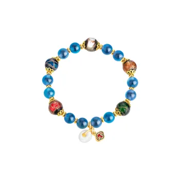 SFER Colored Glaze Wealth And Fortune Beaded Bracelet Women's