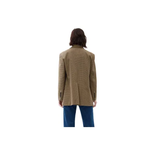 MO&CO Business Suits Women's Orange Houndstooth