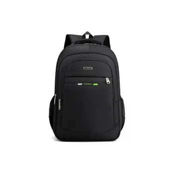 Venerable Brahma Nylon Fabric Backpack Unisex _Nsec Blue/Green/Burgundy