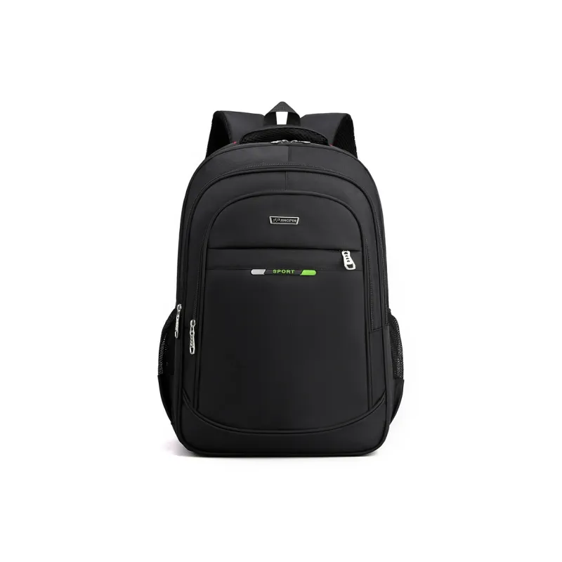 Venerable Brahma Nylon Fabric Backpack Unisex _Nsec Blue/Green/Burgundy-0
